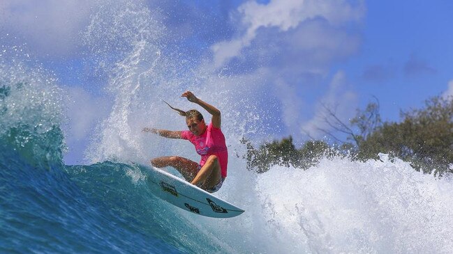 World Women’s Champion Stephanie Gilmore at Snapper Rocks. Photo Swilly/WSL.