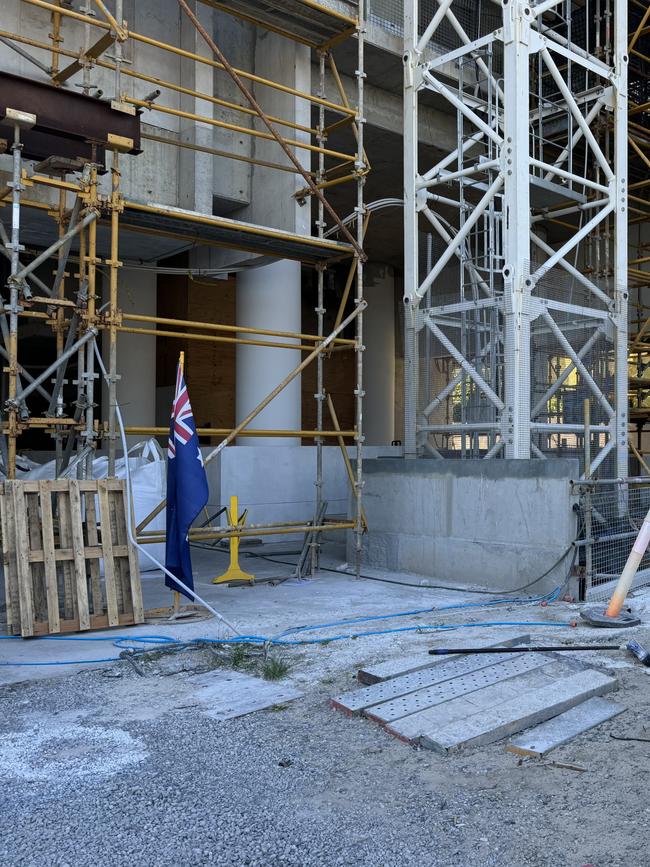 A development by Draycon at Chevron Island on the Gold Coast has stalled near completion. Picture: Kathleen Skene