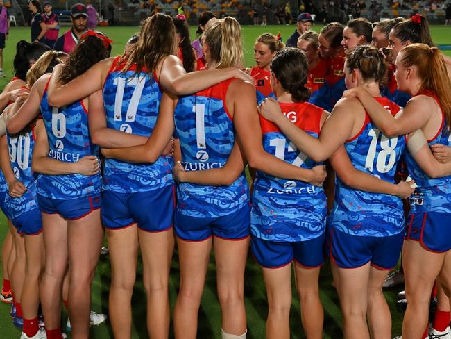 The Dees now need plenty of luck to make the finals. Picture: Albert Perez/AFL Photos via Getty Images