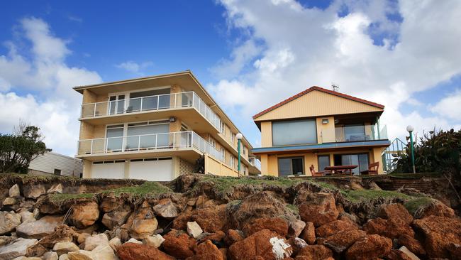 Storm damage along Collaroy Beach on Sydney's Northern Beaches. Picture: Troy Snook