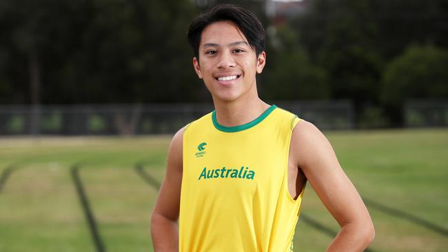 Hurdler Nicholas Dang is among the Parramatta Advertiser finalists for the 2018 Local Sports Stars awards. Picture: Carmela Roche