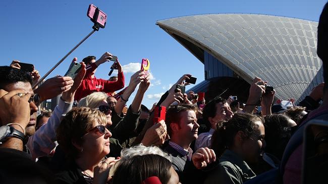 The crowd was pumped! You’d think Kim was visiting. Picture Cameron Richardson