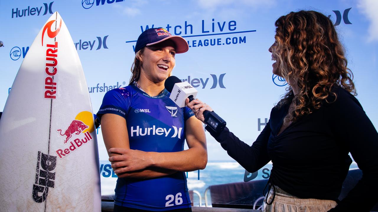 Molly Picklum has won her maiden World Surf League title. Picture: Tony Heff/World Surf League