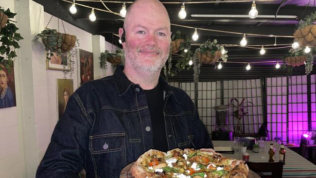 Angelette's Eddie Worrall prides himself on making authentic Italian pizza and pasta at his Croydon South restaurant. Picture: Kiel Egging.