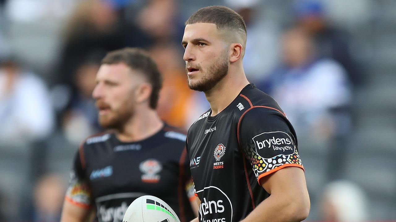 Adam Doueihi is gutted that a private conversation has been leaked about him wanting to play in his preferred position. Picture: NRL Photos.