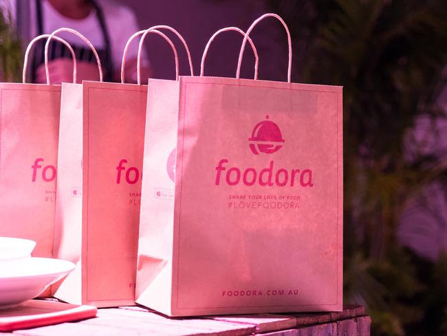 Foodora restaurant food home delivery service. Picture: Jenna Fahey White