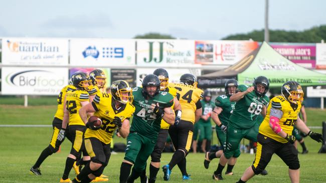 Rockhampton Wolverines vs Cairns Falcons at West Tiger Park Walkerston. Saturday 20 January 2024 Picture:Michaela Harlow