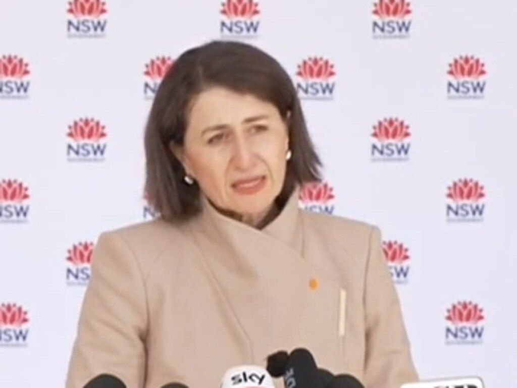 Premier Gladys Berejiklian couldn’t give parents an answer on schools. Picture: Supplied