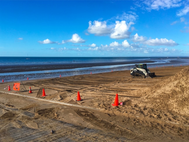 A number of beaches across Hervey Bay will get an annual sand push, to “profile” the beaches.