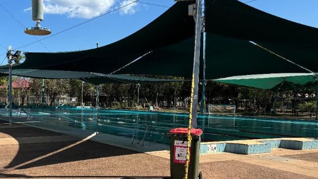 The Robertson Barracks pool, where Lieutenant LeMoine leapt into action. Picture: Harry Brill.