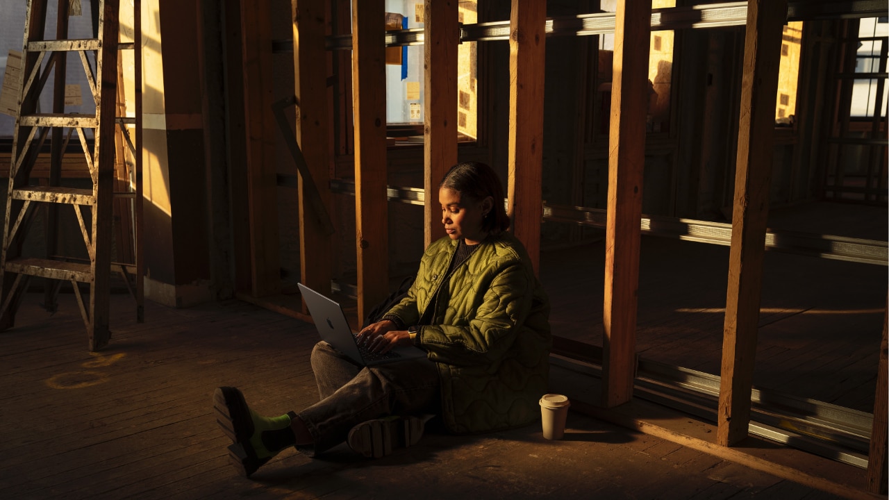 Apple's new MacBook Pro has an impressive battery life, making it portable and great for remote working. Picture: Apple