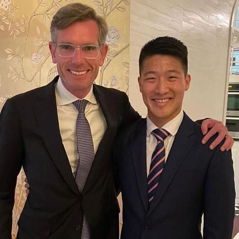 Scott Yung with NSW Premier Dominic Perrottet. Picture: Instagram