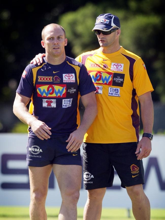 Peter Ryan, seen with Darren Lockyer, is a defence guru.