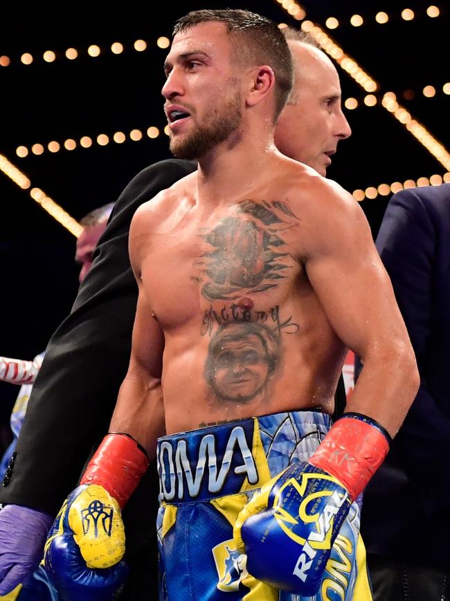 The boxing star is doing his duty. Photo: Steven Ryan/Getty Images/AFP