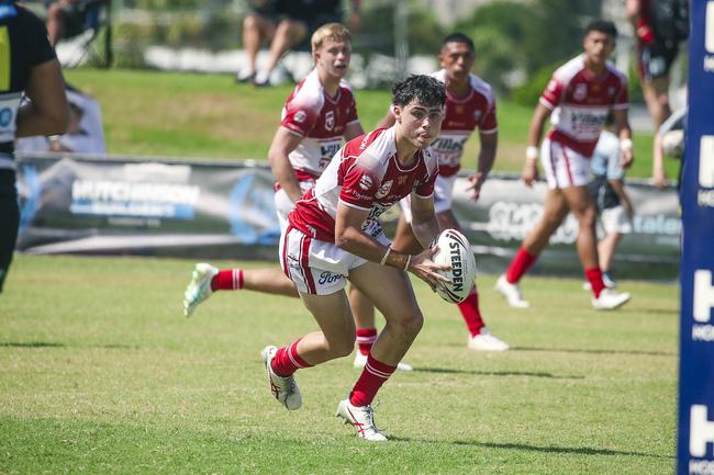 The Tweed Seagulls and Redcliffe Dolphins Mal Meninga Cup under-19s boys rugby league. Picture: Glenn Campbell