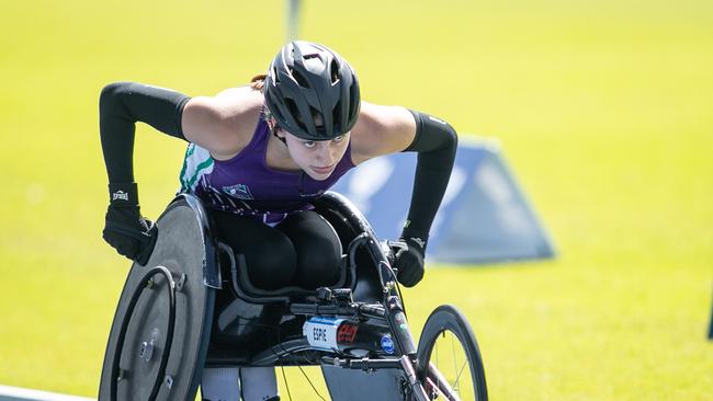 200m heat winner Coco Espie. Picture: Julian Andrews