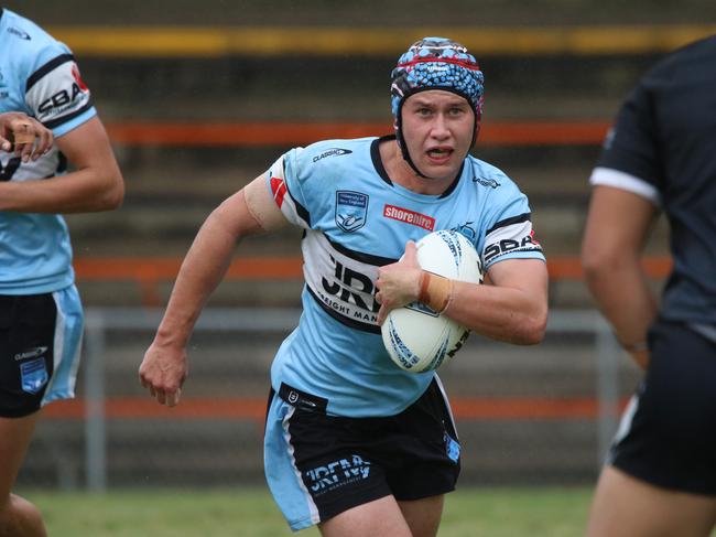 IsaacDawsonPicture: Warren Gannon Photography. NSWRL Junior Reps finals week two, Harold Matthews Cup. Western Suburbs Magpies vs Cronulla Sharks at Leichhardt Oval, 20 April 2024