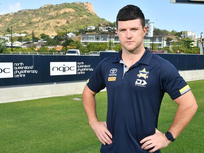 North Queensland Cowboys marquee recruit Chad Townsend at the club's high performance facility in Townsville. Picture: Matthew Elkerton