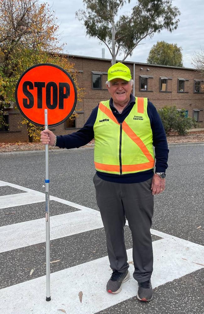 Mr Goulden has been banned from high fiving students. Picture: Facebook