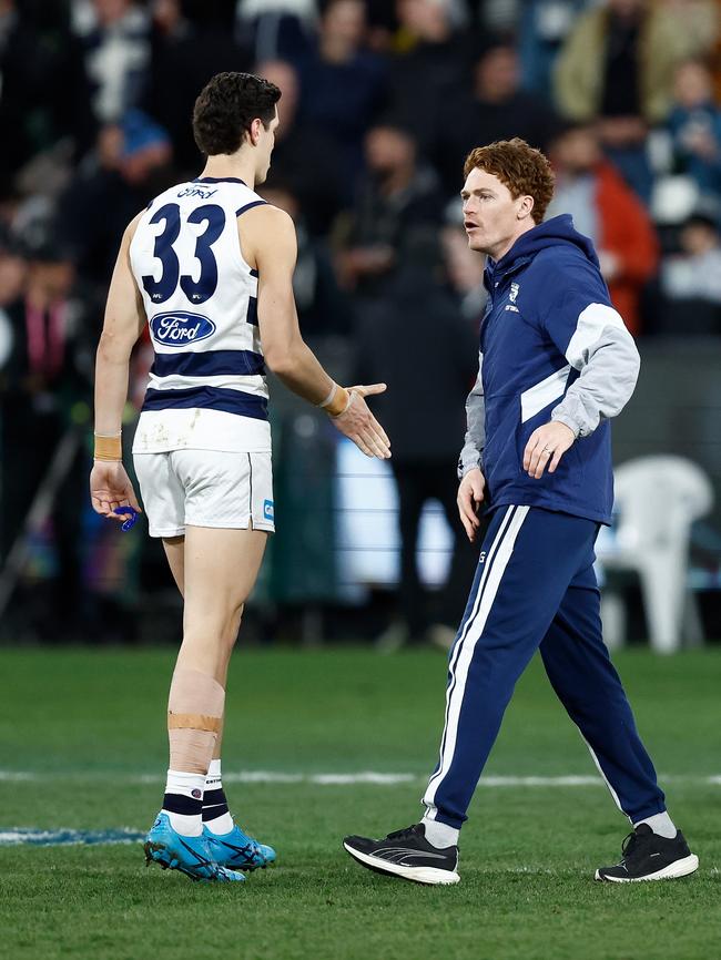 He was then subbed out. Picture: Getty Images