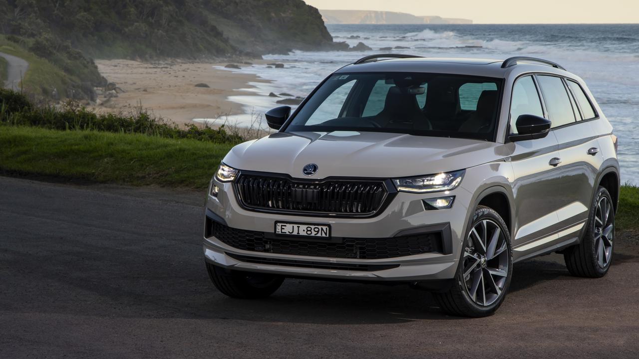 The 2022 model koda Kodiaq Sportline with all-wheel drive.