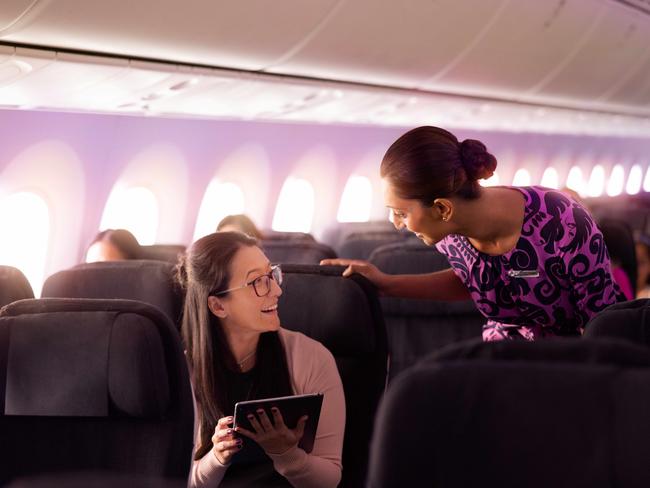 EMBARGO 3AM DEC13: Air New Zealand has landed a deal with Starlink to offer high-speed internet on domestic flights. Picture: Supplied