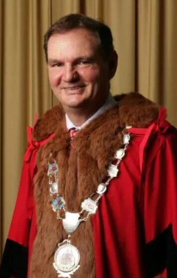 Paul Pisasale in the Ipswich mayoral robes