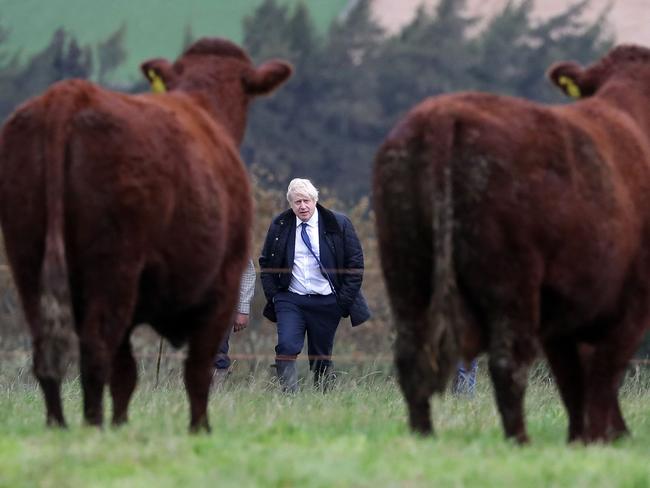 Britain's Prime Minister Boris Johnson has found himself in an awkward situation. Picture: AFP