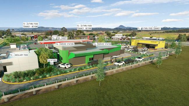 A vacant site on David Low Way that was historically used for sugar cane farming is set to be transformed into a combined centre with fast food stores and a petrol station.