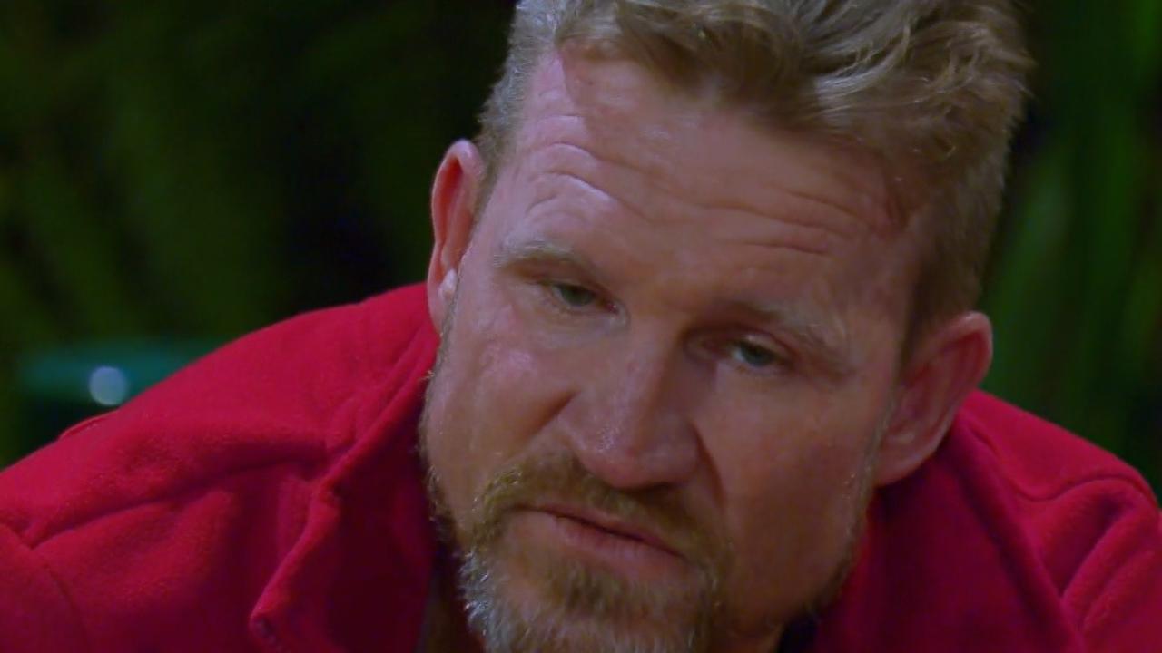 Nathan Buckley on I'm a Celebrity. Photo: Channel 10