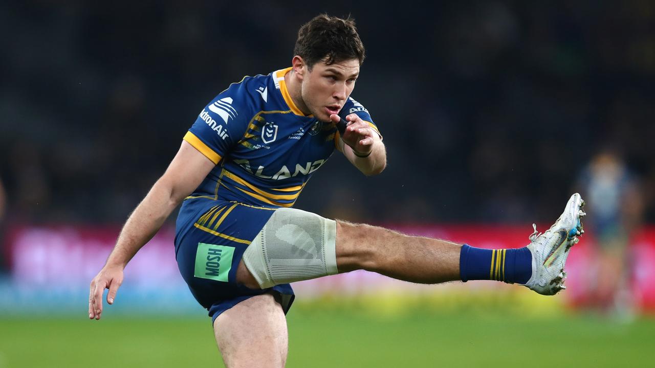 Mitchell Moses played strongly for the Eels against the Warriors on Friday night. Picture: Jason McCawley/Getty Images