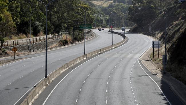 South Australians are not allowed to exercise under the shutdown, and may leave their homes only once per day to buy groceries. Picture: Kelly Barnes/Getty Images