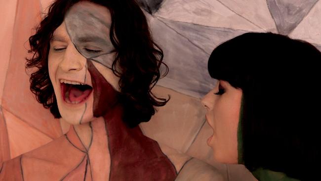 Gotye and Kimbra in their iconic video directed by Natasha Pincus. Picture: Supplied