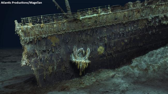 A full scan of the Titanic earlier this year. Picture: Atlantic Productions/Magellan/AFP