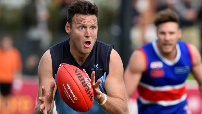 EDFL Premier Division grand final: Aberfeldie V Keilor. Aberfeldie no 29 Ryan Allan. Picture: Kylie Else