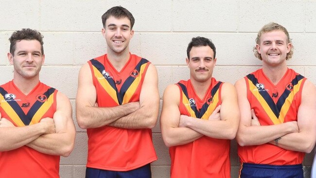 Coorong forward Jack Holliday (second from left). Picture: Facebook