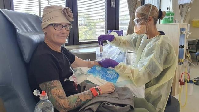 Ms Webster said she was grateful to have the support of her husband, children, and TikTok and YouTube followers throughout her treatment. Picture: Supplied