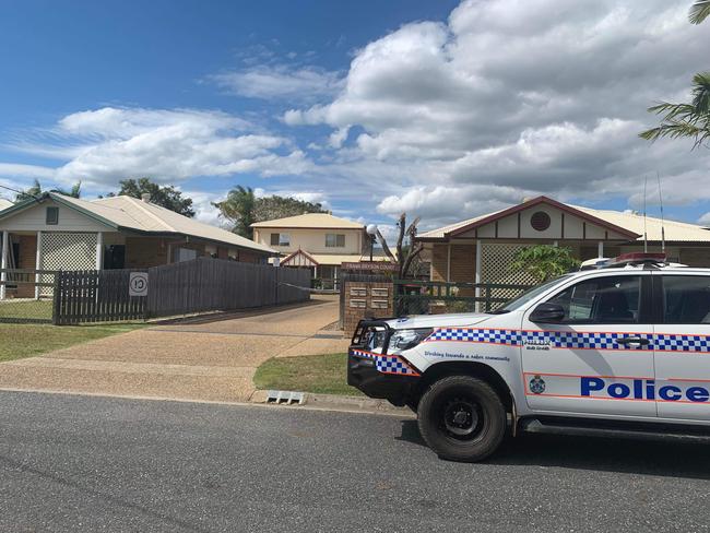 Police at the home in Berserker, Rockhampton. Picture: Vanessa Jarrett