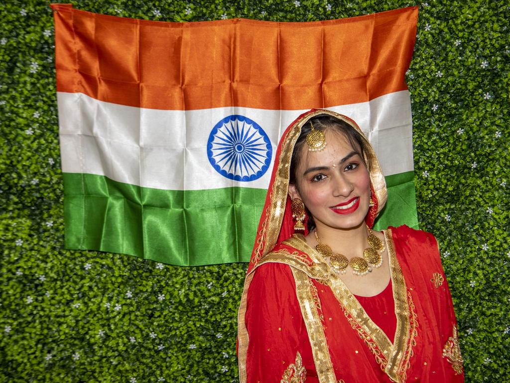 Akshita Navjot Singh at the Indian Independence Day celebrations. Saturday, August 21, 2021. Picture: Nev Madsen.