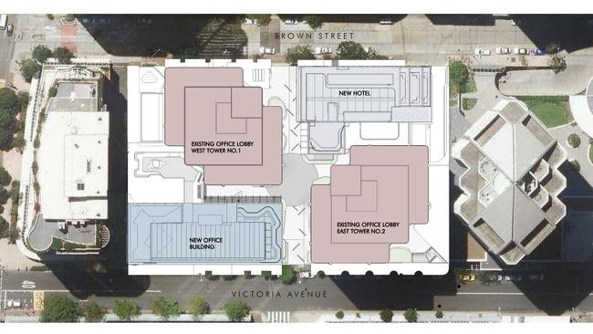 A site plan of the project.