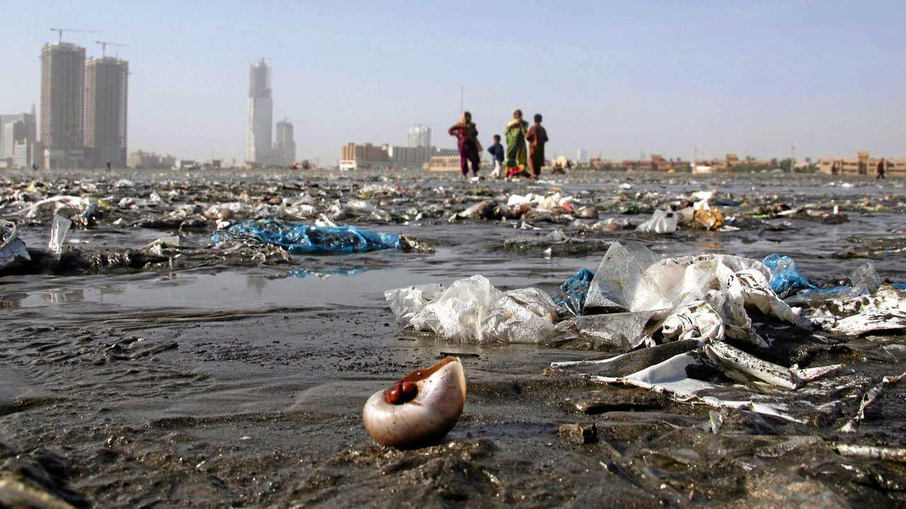 80 per cent of ocean plastic pollution comes from land-based sources. Picture: SHAHZAIB AKBER