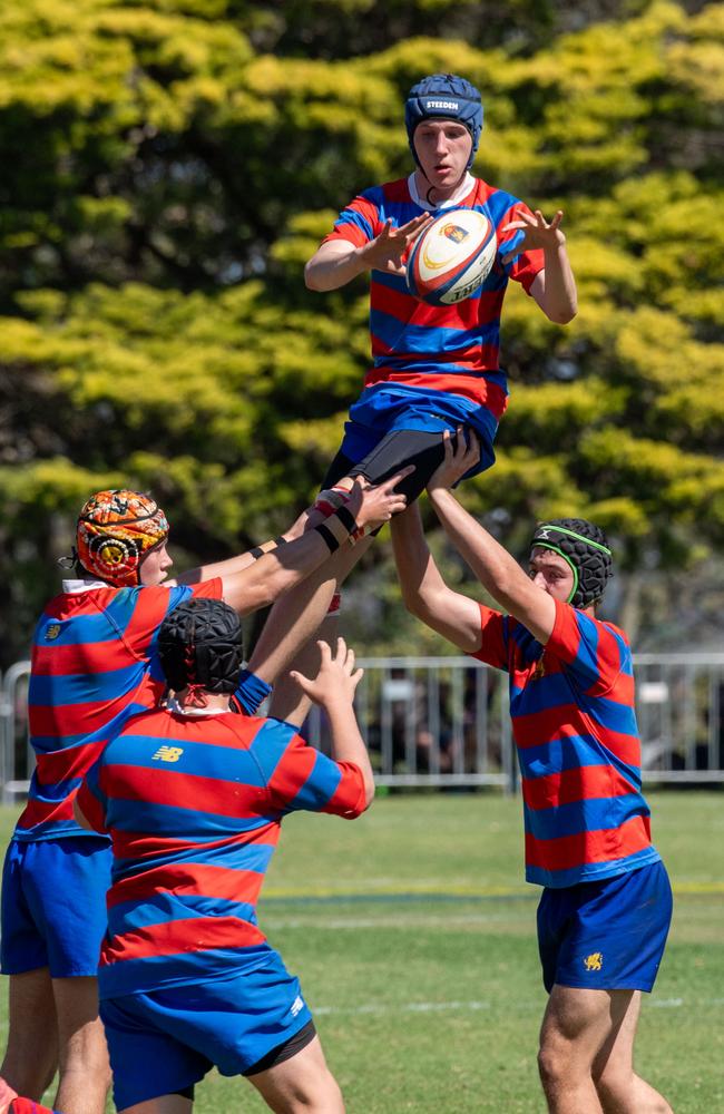 Downlands 16A vs TGS 16A. 2024 O'Callaghan Cup day at Downlands College. Photo by Nev Madsen