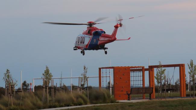 A toddler with serious lower body injuries was flown to The Royal Children's Hospital after being attacked by a dog in Winter Valley on September 11, 2023.