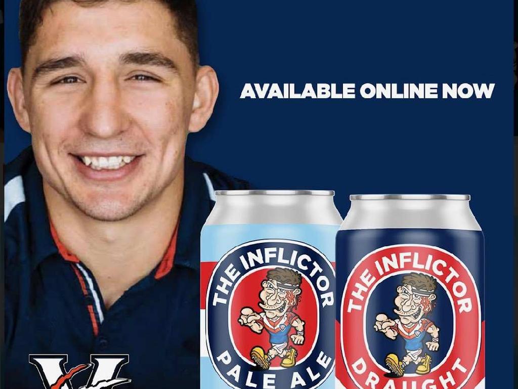 Sydney Roosters star and England international has released his own beer ahead of the 2022 Rugby League World Cup. Picture: Supplied.