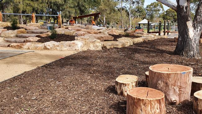 The Wilfred Taylor Reserve playground in Morphett Vale. A boy was grabbed in the carpark nearby. Picture: Onkaparinga Council