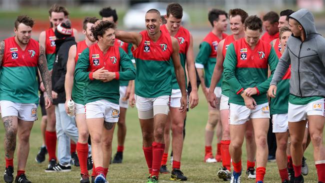 Pines players had plenty of reason to smile after a hard-fought win on Saturday.