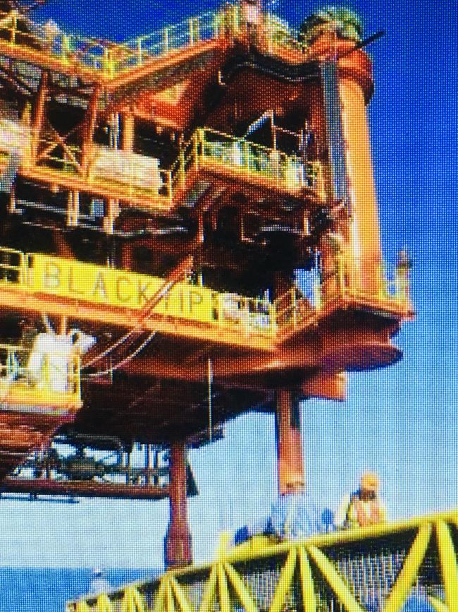 the Blacktip gas project located 110km off the coast of Darwin in the Timor Sea’s Bonaparte Basin, owned by Italian multinational oil and gas company ENI. SUPPLIED