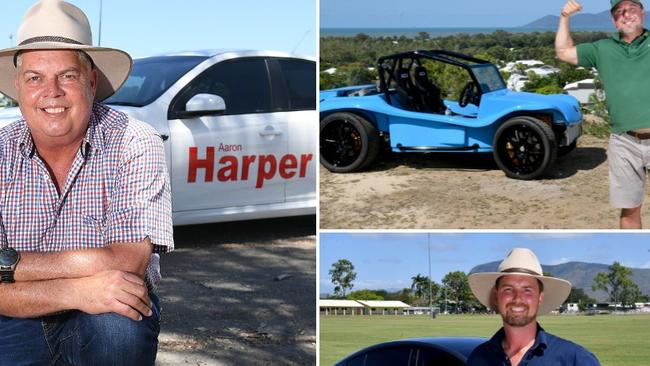 Townsville candidates and their cars.