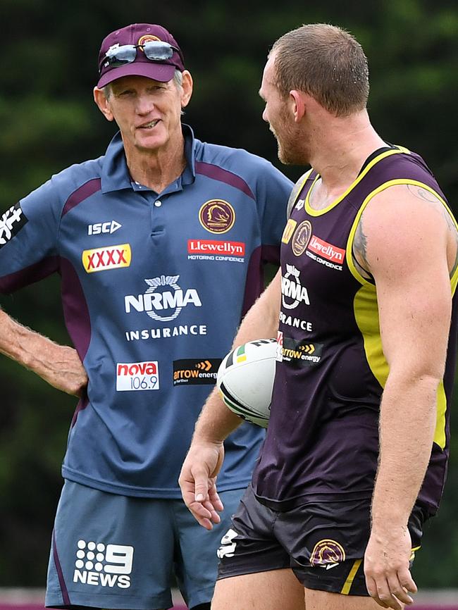 Wayne Bennett has put his faith in Lodge. (AAP Image/Dave Hunt)