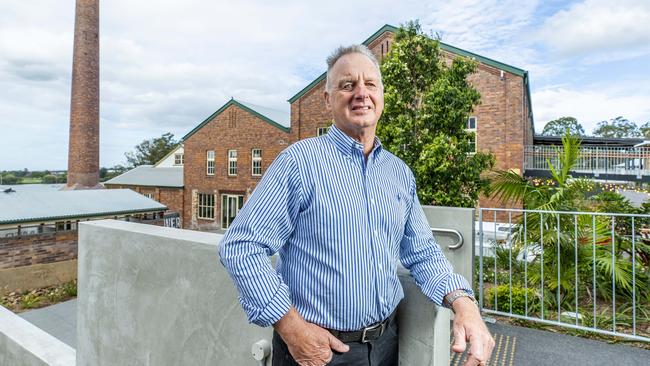 Balfour Irvine at the Rivermakers site in 2021. Picture: Richard Walker